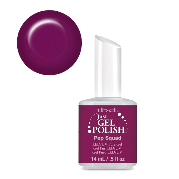 Гель-лак IBD Just Gel Polish Pep Squad темний малиново-вишневий, емаль 14 мл