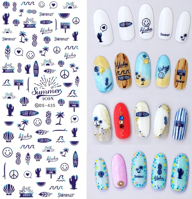Водні наклейки на нігті Nail Perfect Water Stickers DS-435