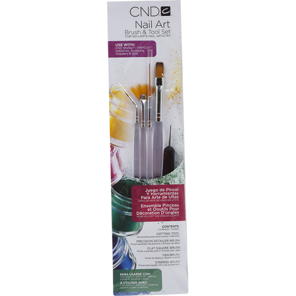 Набір пензлів та інструментів для дизайну нігтів CND Art Brush & Tool Set