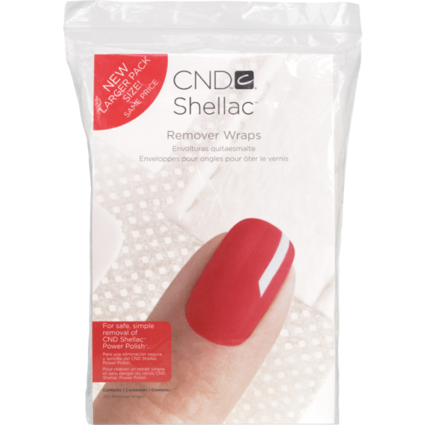 Спонжі для зняття системи «Супер-Лак» CND Foil Remover Wraps Shellac (250 pcs.)