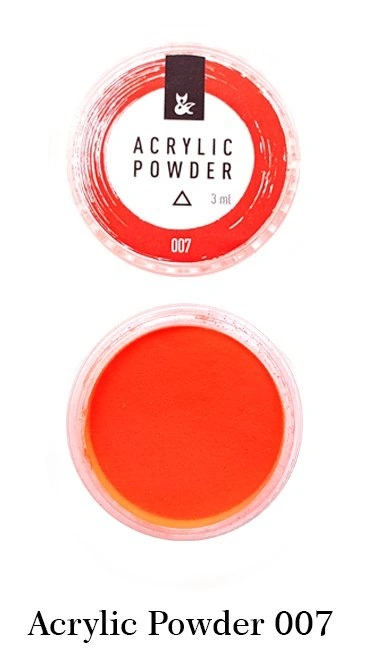 Акрилова пудра FOX Acryl Powder №07 помаранчева 3 мл
