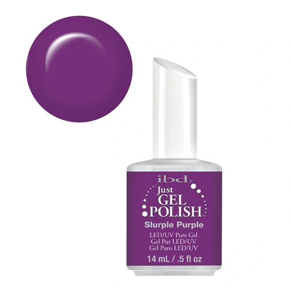 Гель-лак Незабутній пурпур IBD Just Gel Polish Slurple Purple бузковий, емаль 14 мл