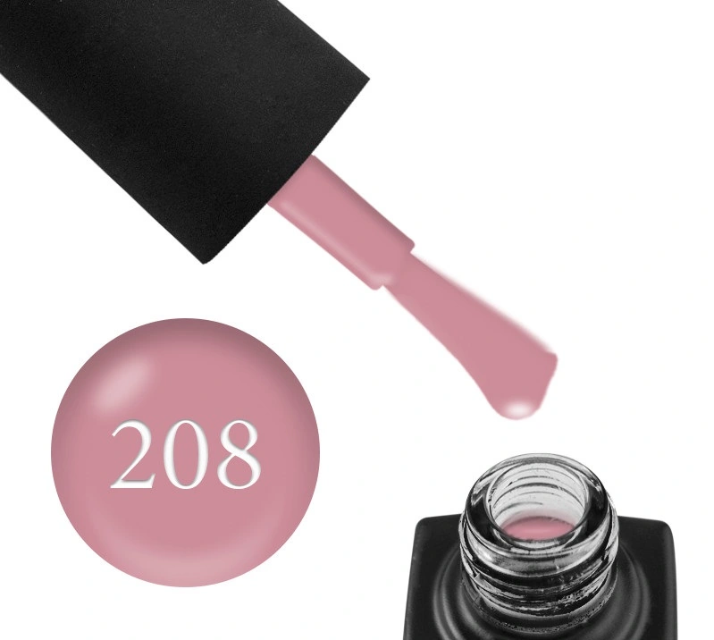 Гель-лак GO Active Gel-polish №208 м`який рожевий, емаль 5,8 мл