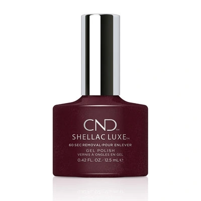 Гель-лак CND Shellac Luxe Masquerade №130 насичений винний, емаль 12,5 мл