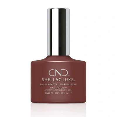 Гель-лак CND Shellac Luxe Oxblood №222 світлий шоколадний, емаль 12,5 мл