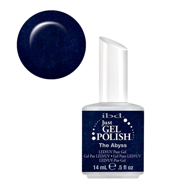 Гель-лак Безодня IBD Just Gel Polish The Abyss темно-синій, легкий шиммер 14 мл