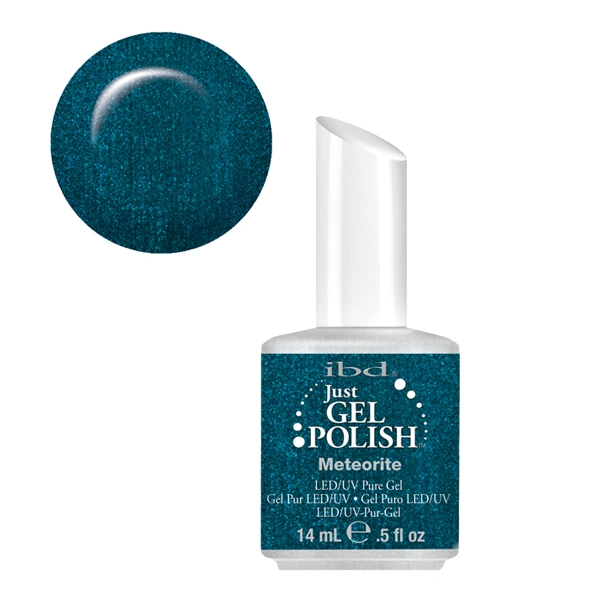 Гель-лак Метеорит IBD Just Gel Polish Meteorite темно-синій з мікроблиском 14 мл