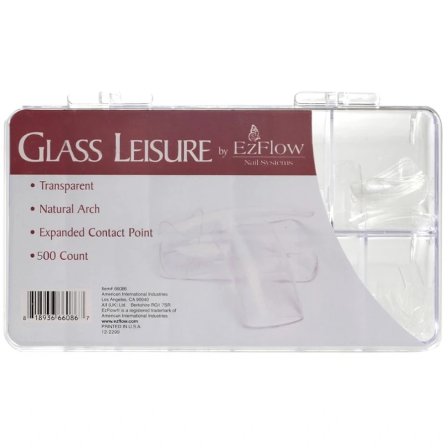 Типси з повною контактною зоною 500 шт EzFlow Glass Leisure Tips 500 шт