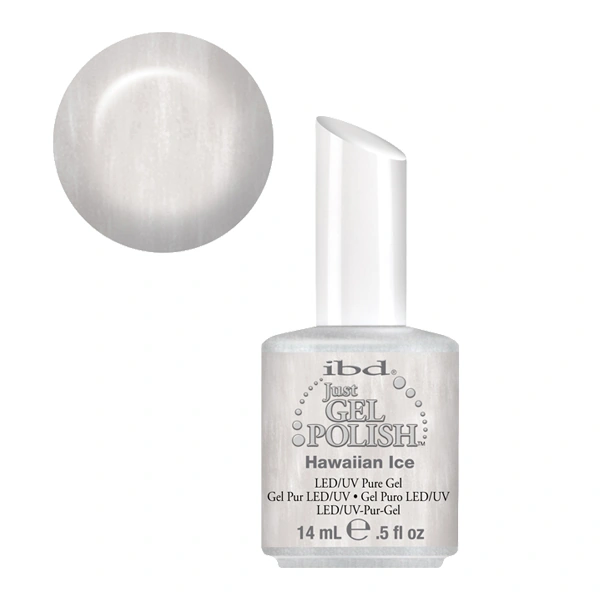 Гель-лак Гавайський лід IBD Just Gel Polish Hawaiian Ice перловий, білий перламутр 14 мл