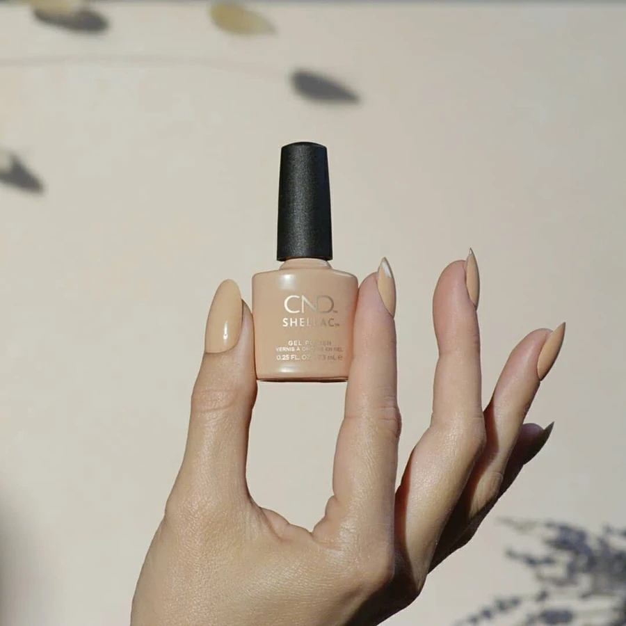 Гель-лак CND Shellac 284 Brimstone бежевий, емаль 7,3 мл