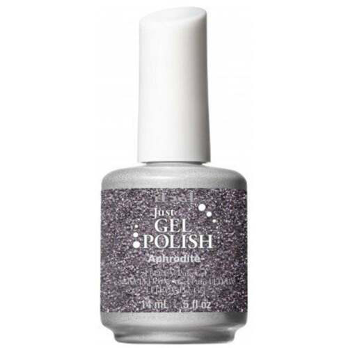Гель-лак Афродіта IBD Just Gel Polish Aphrodite щільні сріблясті блискітки 14 мл