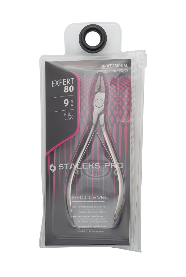 Професійні кусачки для шкіри Staleks Pro EXPERT 80 9 мм