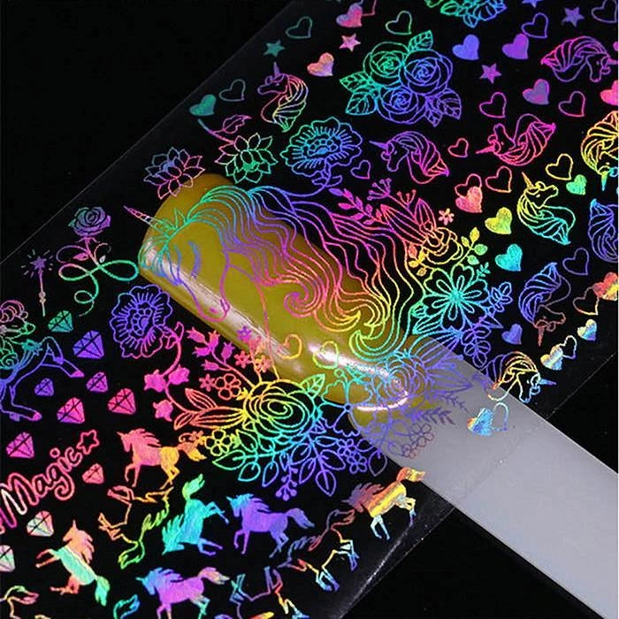 Перекладна фольга Nail Perfect Holographic Foil Unicorn єдиноріг