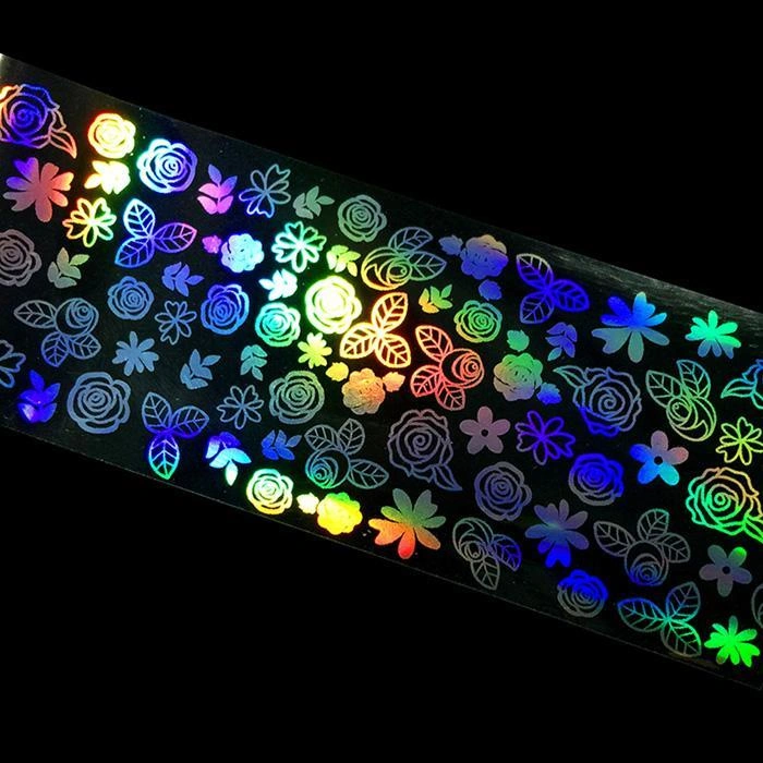 Перекладна фольга Nail Perfect Holographic Foil Flowers квіти