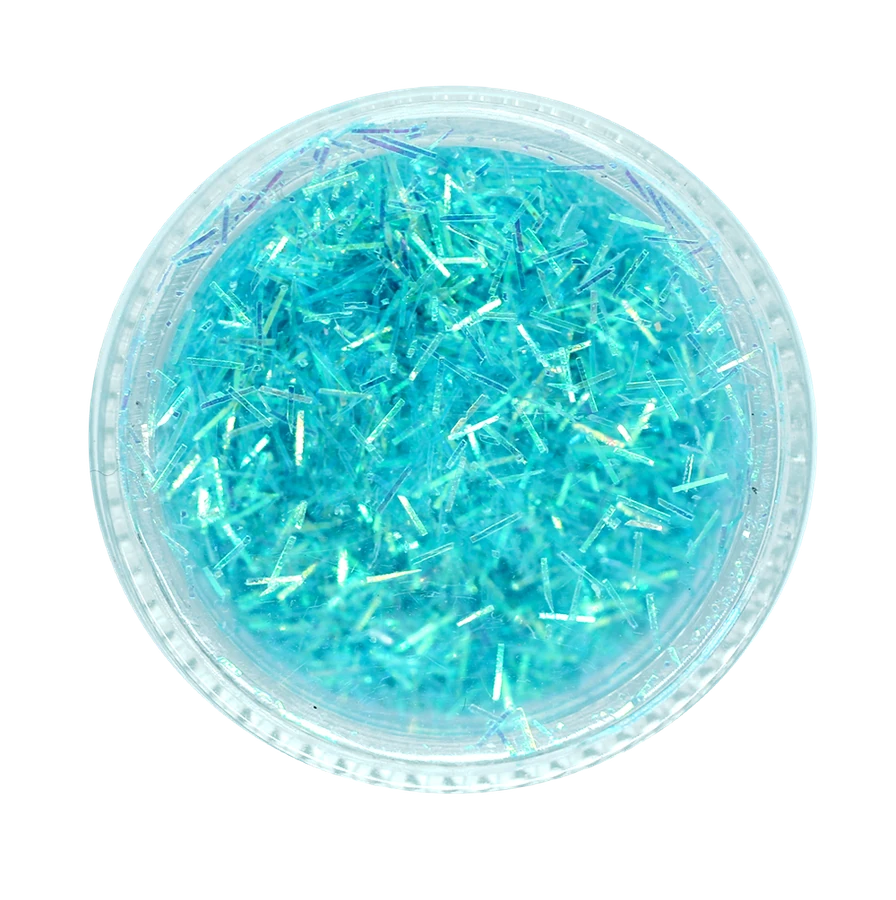 Декор соломка Nail Perfect Needles Glitter Turquoise бірюза