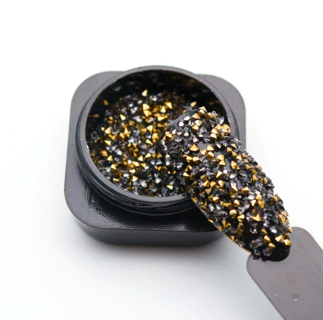 Камені піксі Nail Perfect Micro Rhinestones Pixies Gold золото 1,1 мм