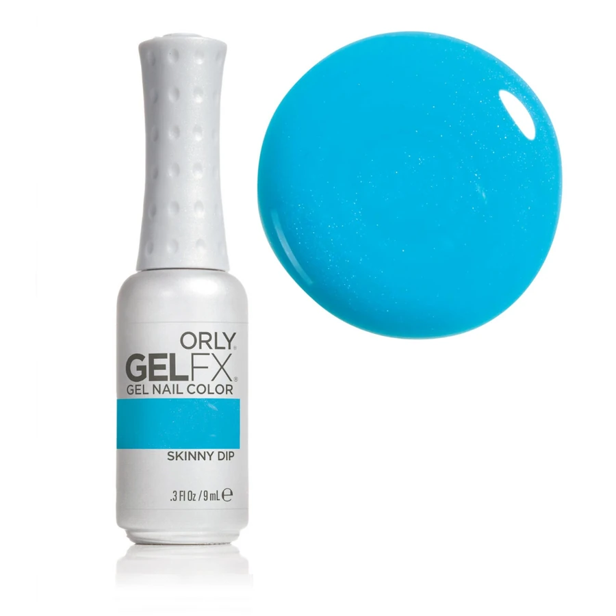 Гель-лак ORLY Gel FX Skinny Dip неоновий блакитний, з легким шимером 9 мл