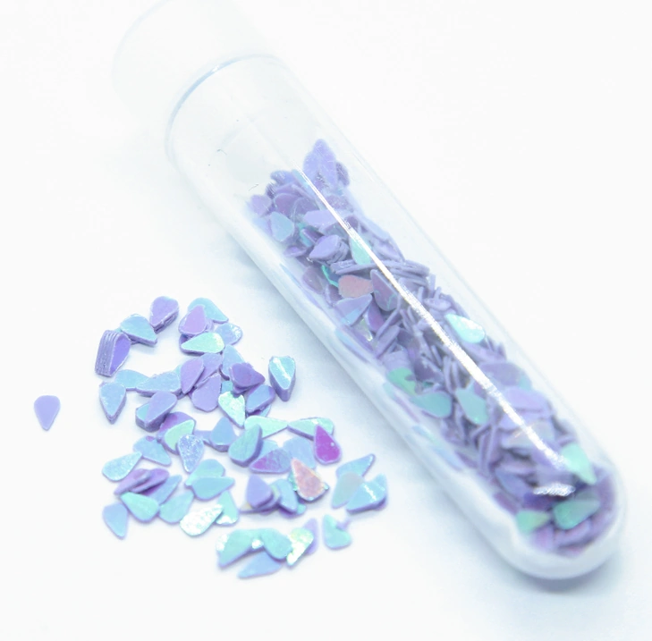 Фігурки для дизайну, краплі Nail Perfect Figures for Design Lilac Drops фіолетовий голографік