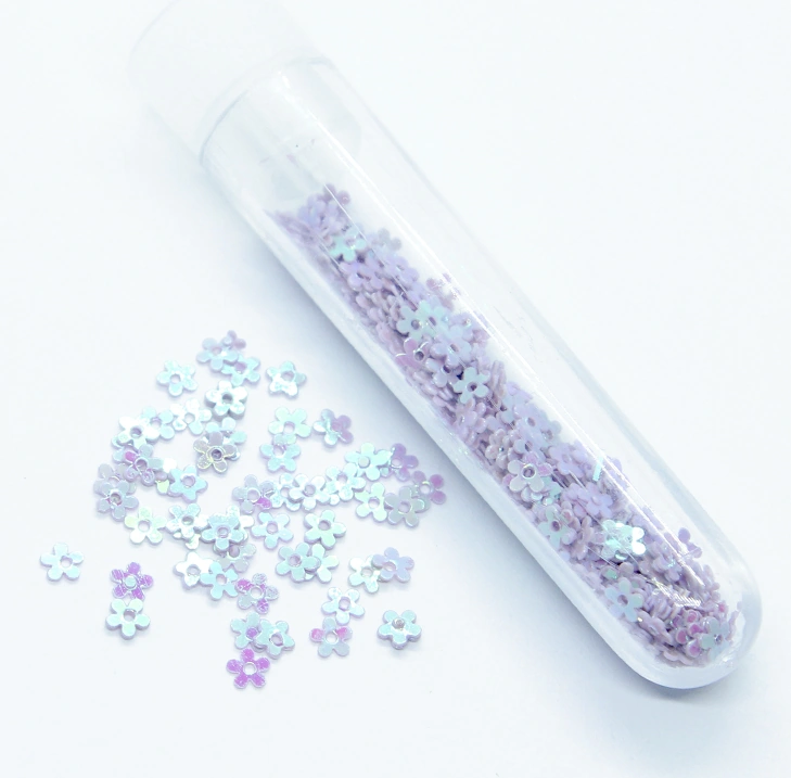 Фігурки для дизайну, квіти Nail Perfect Фігури для дизайну Lilac Flowers фіолетовий голографік