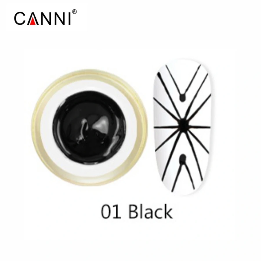 гель-павутинка №1 чорний Canni 3D Spider Gel №1