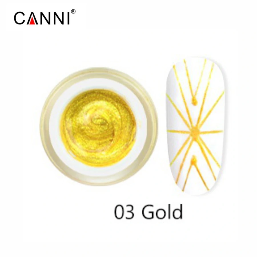 гель-павутинка №3 золото Canni 3D Spider Gel №3