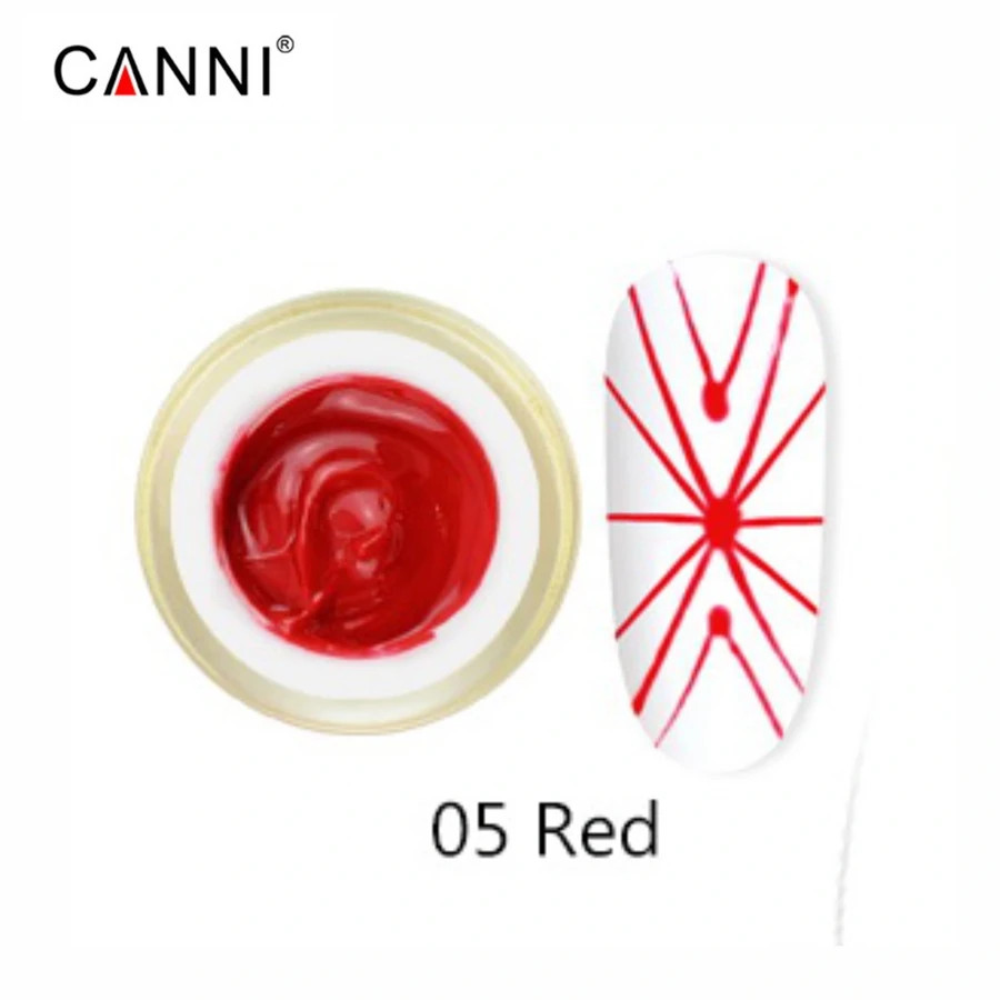 гель-павутинка №5 червоний Canni 3D Spider Gel №5