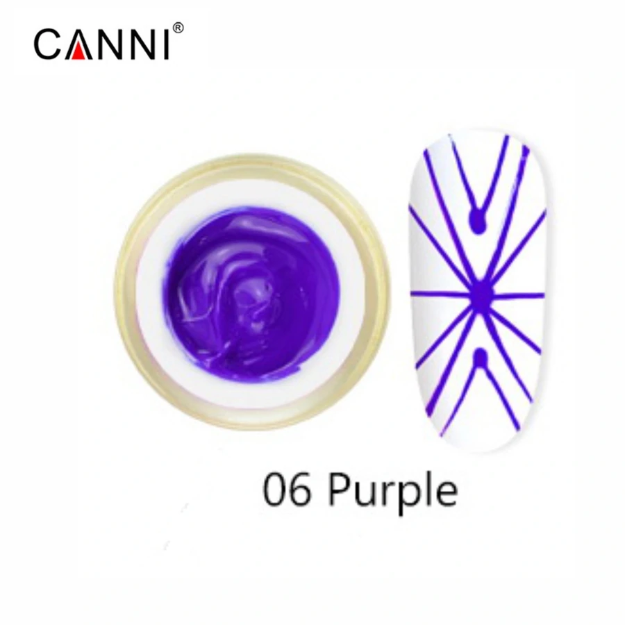 гель-павутинка №6 бузковий Canni 3D Spider Gel №6