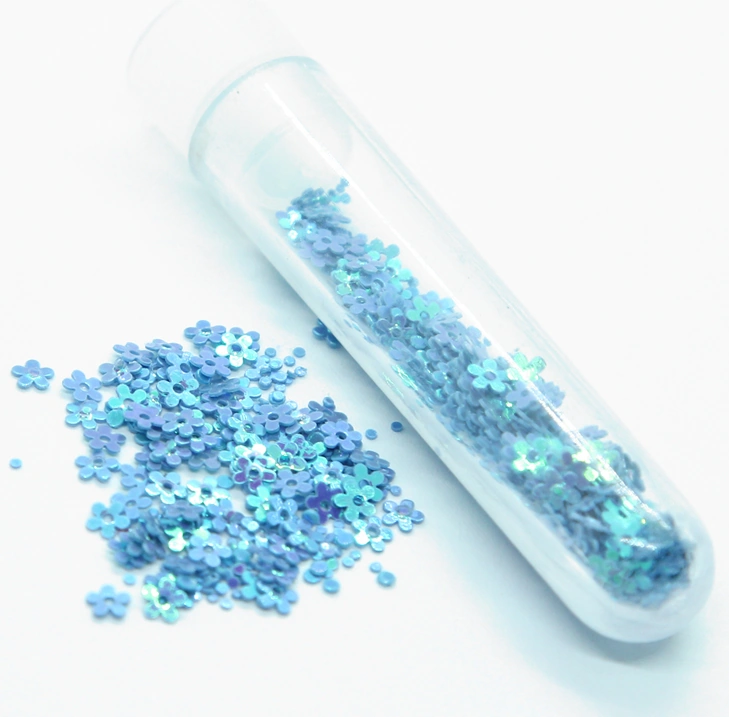 Фігурки для дизайну, квіти Nail Perfect Фігури для Design Turquoise Flowers бірюза голографік