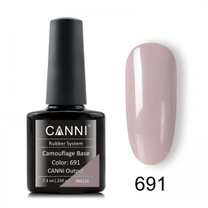 Камуфлююча база Canni Camouflage Rubber Base Coat №691 молочно-ліловий