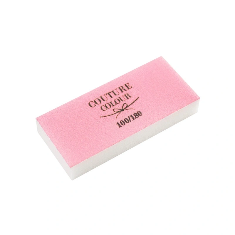 Баф-брусок Couture Colour Buff Polisher 100/180 Slim Sanding 100/180, біло-рожевий