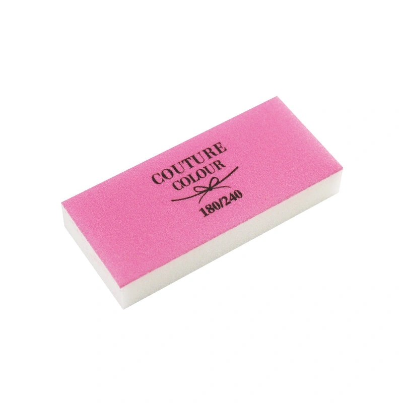 Баф-брусок Couture Colour Buff Polisher 180/240 Slim Sanding 180/240, біло-рожевий