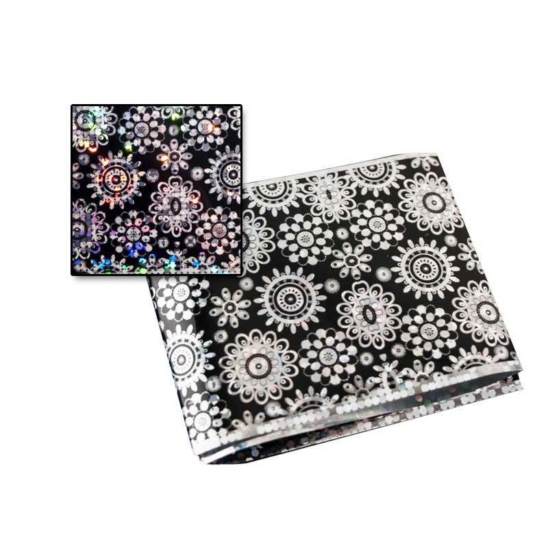 Фольга голографічна Naomi Holographic Foil №26 Flowers Large