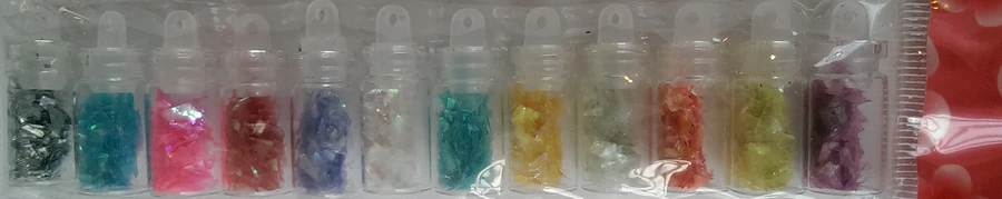 Набір слюди у колбах 12 в 1 по 2 г YRE Glitter Tubes 12 in 1 (2 г)