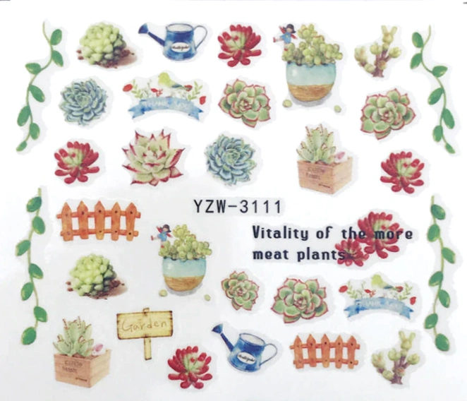Водні наклейки на нігті Nail Perfect Water Stickers YZW-3111