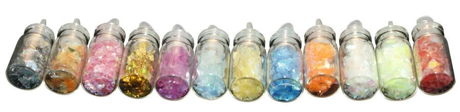 Набір слюди у колбах 12 в 1 по 2 г YRE Mica Flakes Tubes 12 in 1 (2 г)