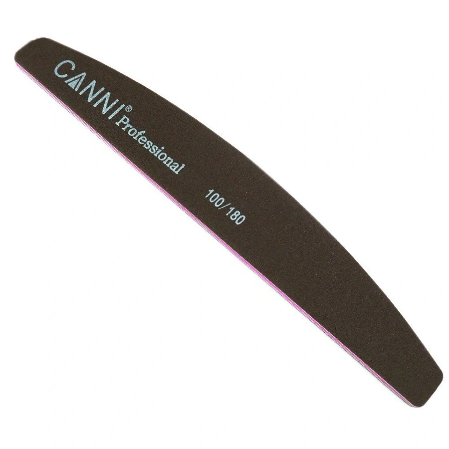 Пилка для натуральних та штучних нігтів Canni Disinfectable Nail File 100/180 грит дезінфікуюча