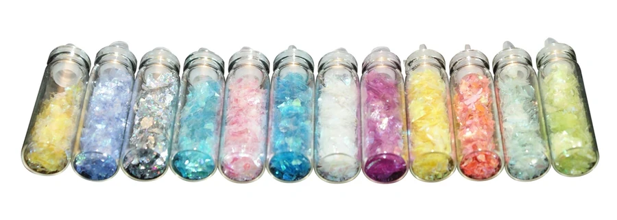 Набір слюди у колбах 12 в 1 по 4 г YRE Mica Flakes Tubes 12 in 1 (4 г)