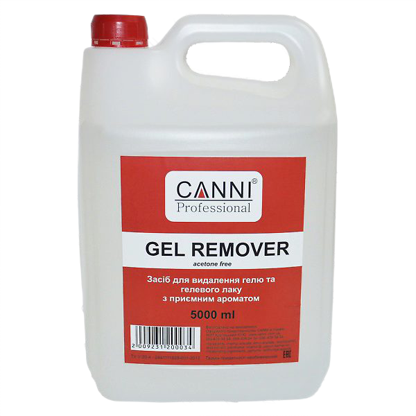 Рідина для зняття гель-лаку Canni Gel remover без ацетону 5000 мл