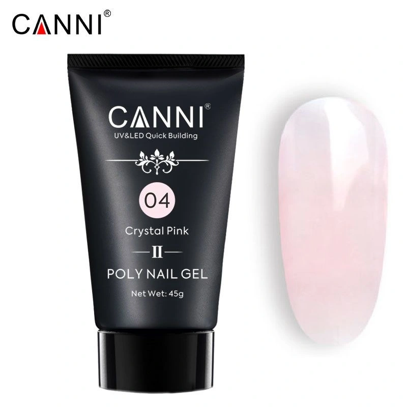 Полігель Canni Polygel №04 Crystal Pink прозоро-рожевий 45 г