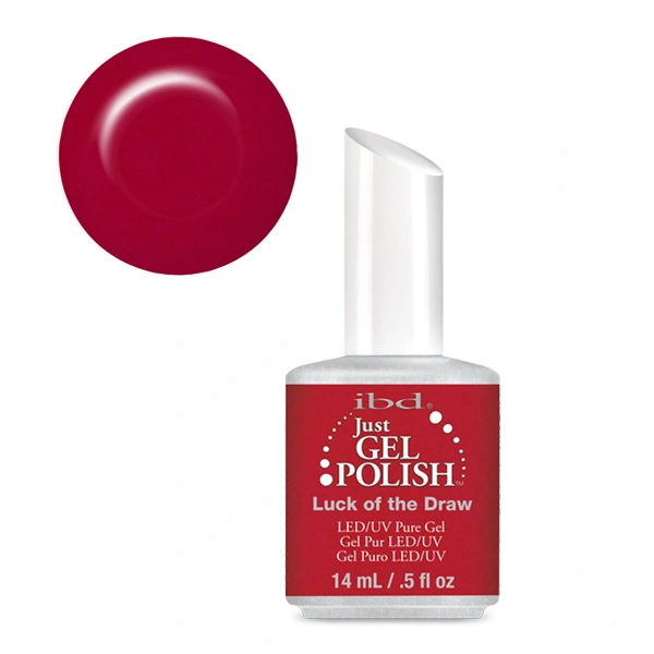 Гель-лак Везіння IBD Just Gel Polish Luck of the Draw темно-червоний, емаль 14 мл