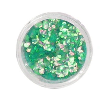 Луска в колбі Nail Perfect Glitters Hexagons Green зелений