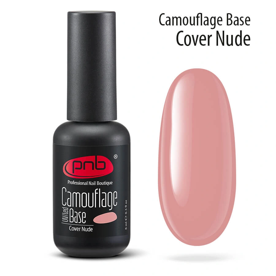 Камуфлююча каучукова база, нюдова PNB UV/LED Camouflage Base Cover Nude 8 мл