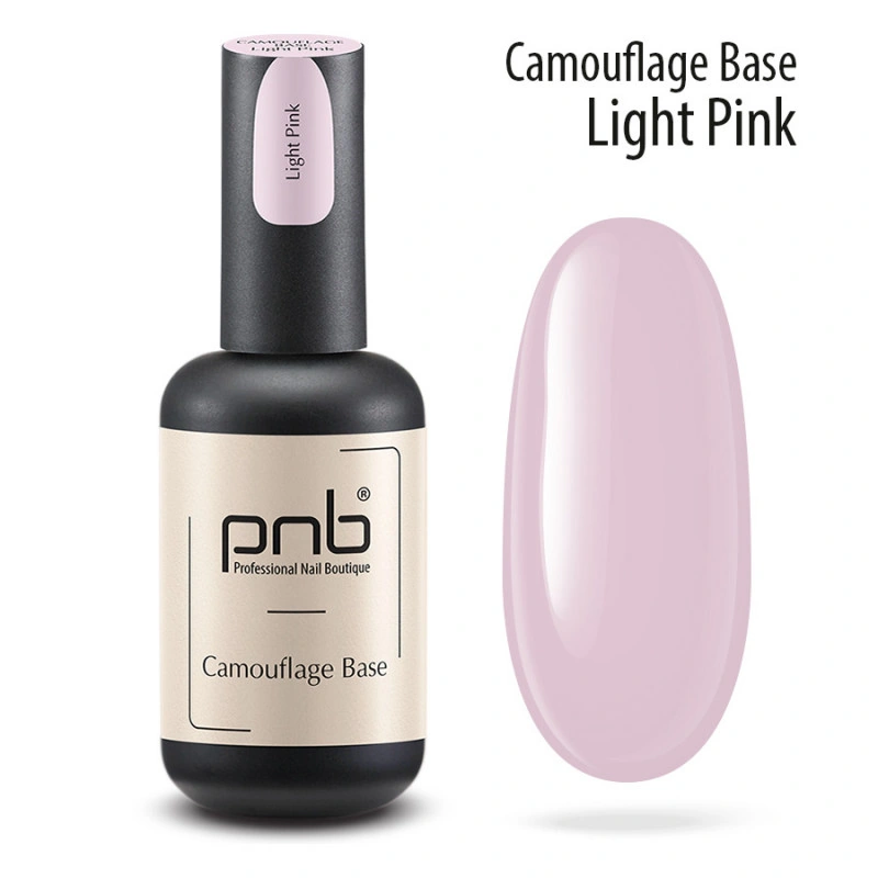 Камуфлююча каучукова база, світло-рожева PNB UV/LED Camouflage Base Light Pink 17 мл