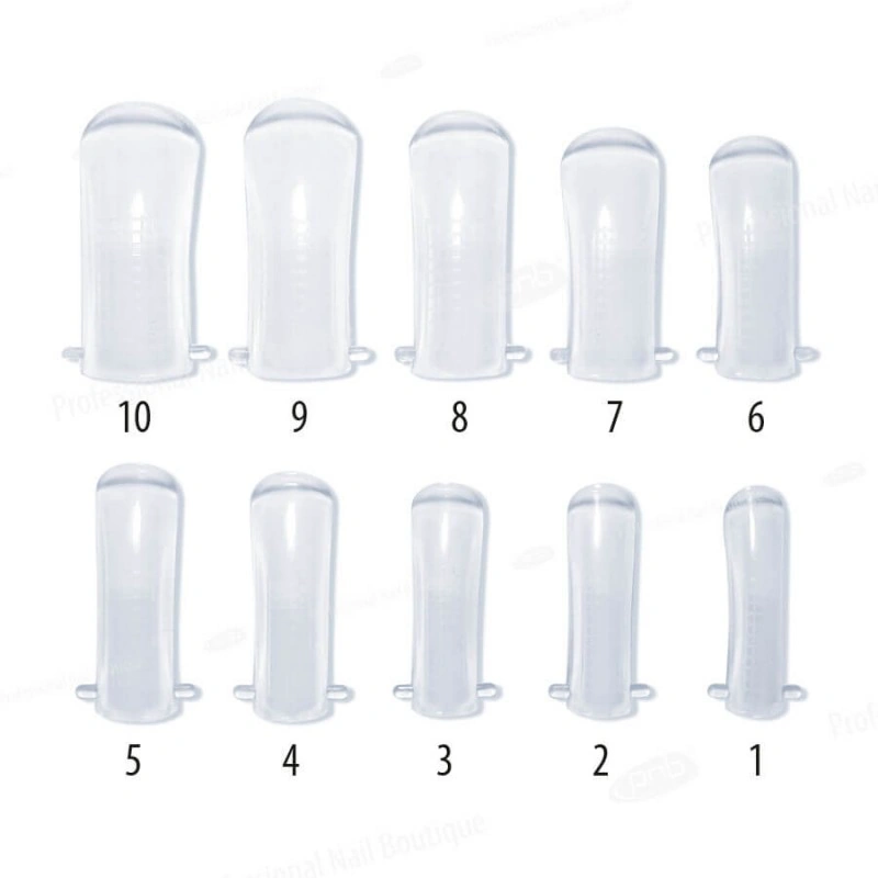 Багаторазові верхні форми для експрес нарощування PNB Reusable Upper Nail Forms прозорі 100 шт