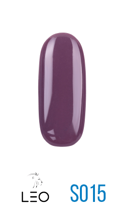 Гель-лак Leo Gel-polish Seasons 015 баклажановий, емаль 9 мл
