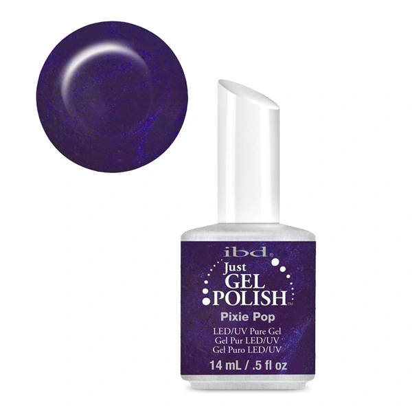 Гель-лак Ельфи IBD Just Gel Polish Pixie Pop синьо-фіолетовий із шиммером 14 мл