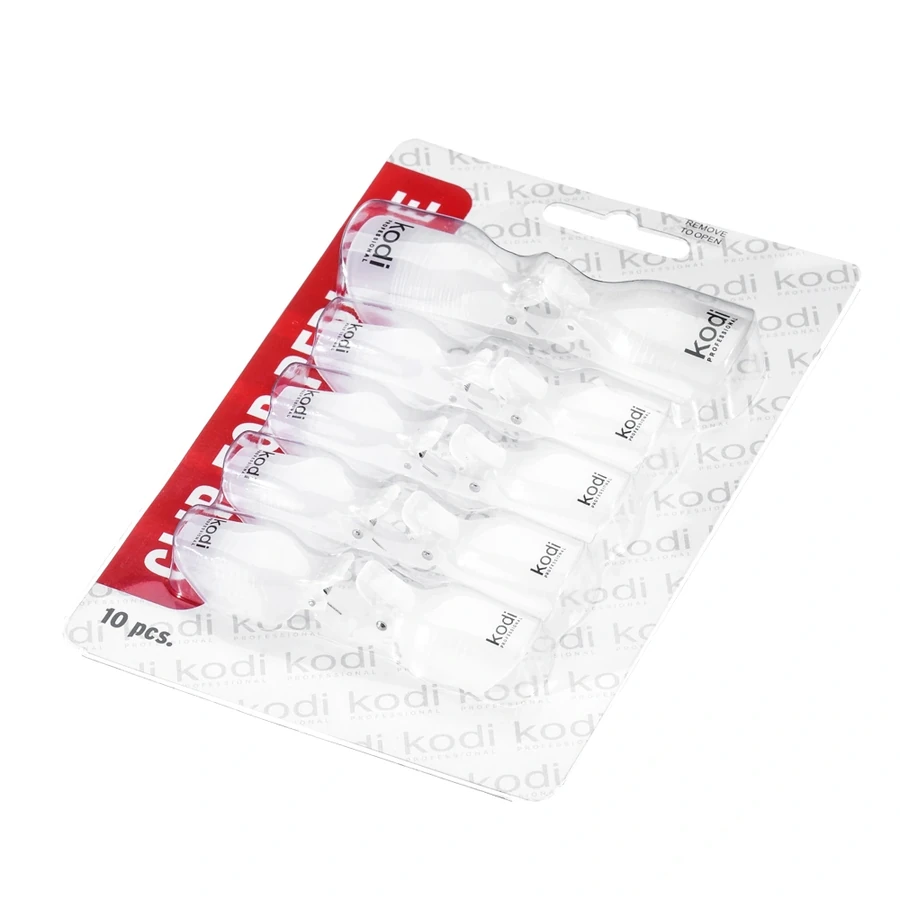 Затискачі для педикюру Kodi Plastic Clips for Pedicure 10 шт