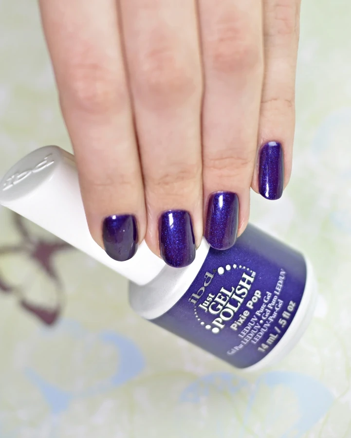 Гель-лак Ельфи IBD Just Gel Polish Pixie Pop синьо-фіолетовий із шиммером 14 мл