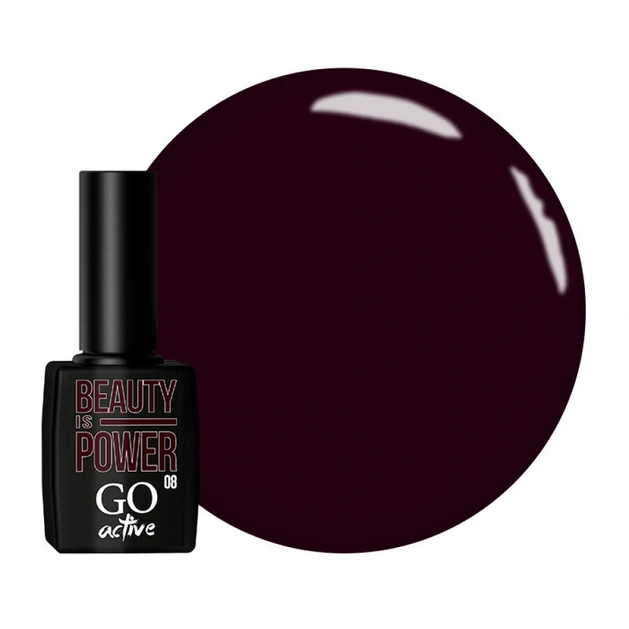 Гель-лак GO Active Gel Polish 008 бордо, емаль 10 мл