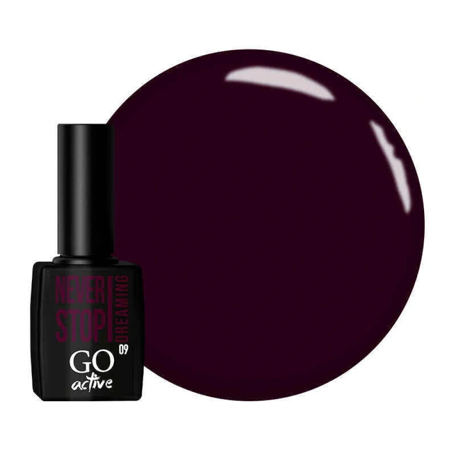 Гель-лак GO Active Gel Polish 009 виновий, емаль 10 мл